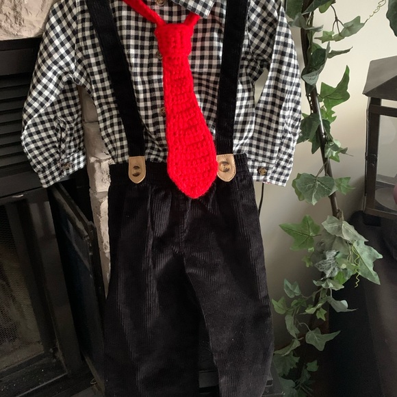 NWT Mud pie boys suspender outfit . - Picture 4 of 4